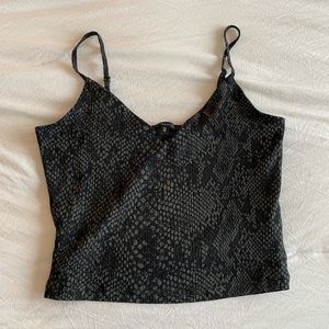 snake skin tank top